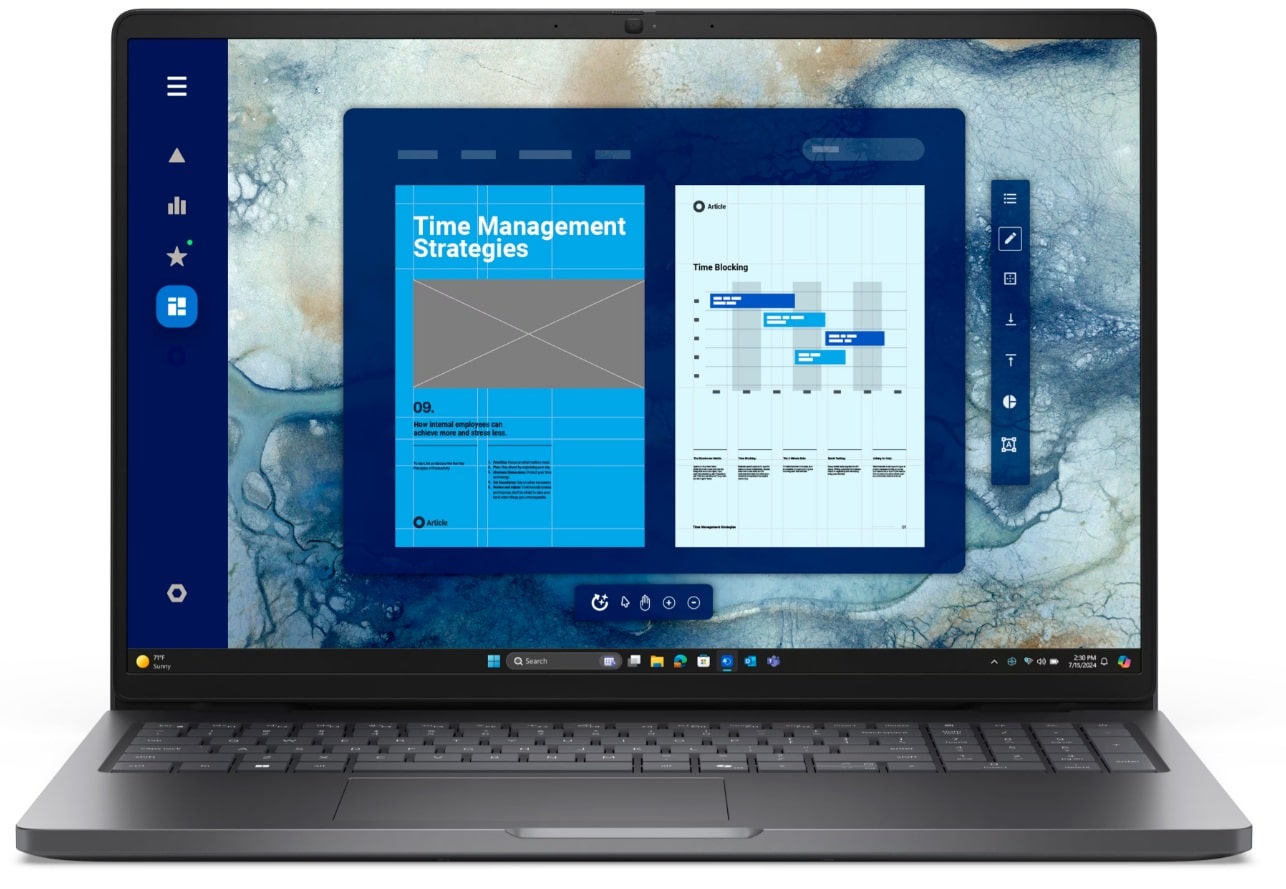 Dell Pro 16 (PC16250) : PC Portable Professionnel 16" – Performance Intel® Core™ Ultra 5 et Productivité Grand Format - Image 1