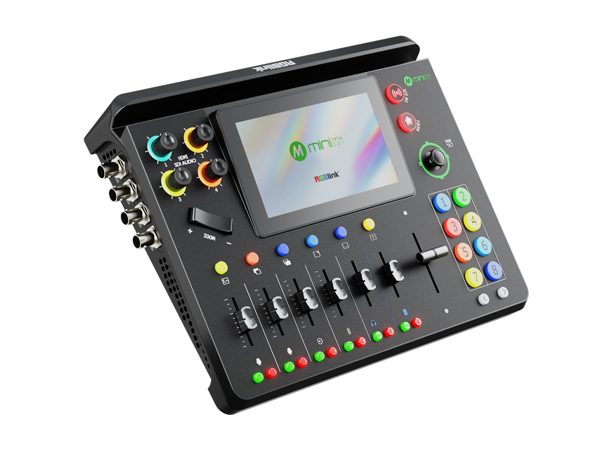 RGBlink mini-mx SDI : Station de Production Mobile Tout-en-Un – Régie 4 Canaux 4K/FHD, Streaming Multi-Plateforme et Mixage Audio Pro - Image 2