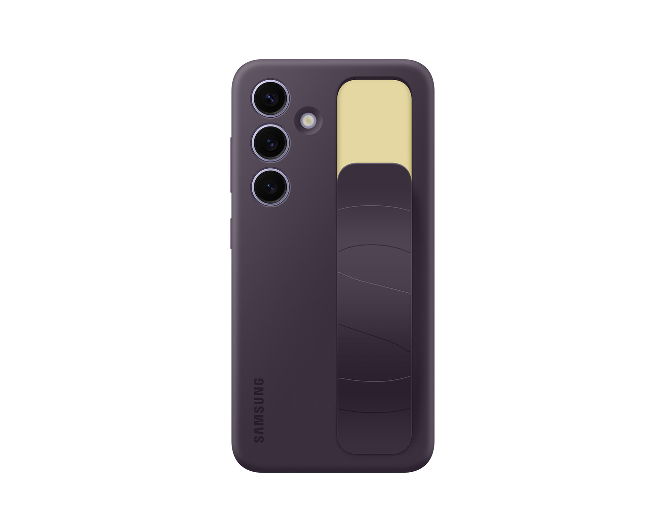 Coque Samsung de Protection avec Sangle & Support Intégré pour Galaxy S24 - Gris foncé