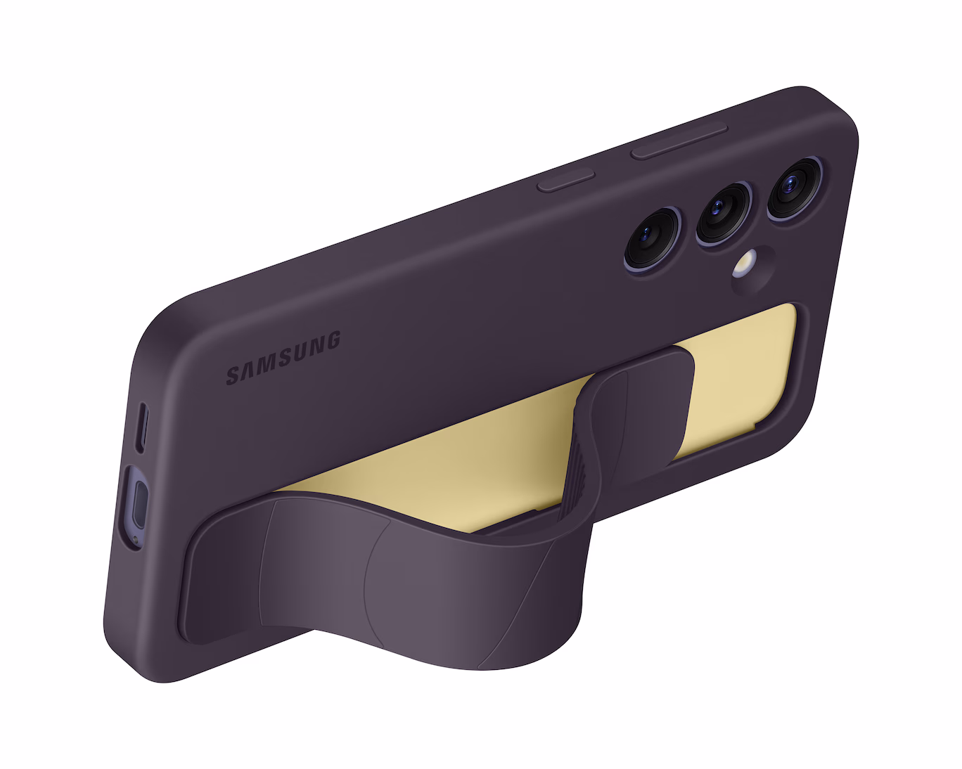Coque Samsung de Protection avec Sangle & Support Intégré pour Galaxy S24 - Gris foncé - Image 2
