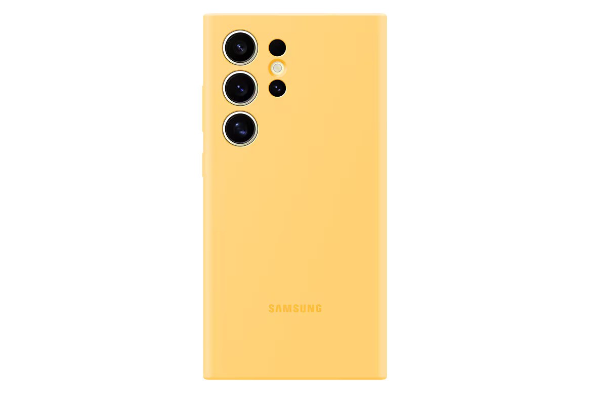 Samsung Silicone Case pour Samsung S24 Ultra - Jaune - Image 2