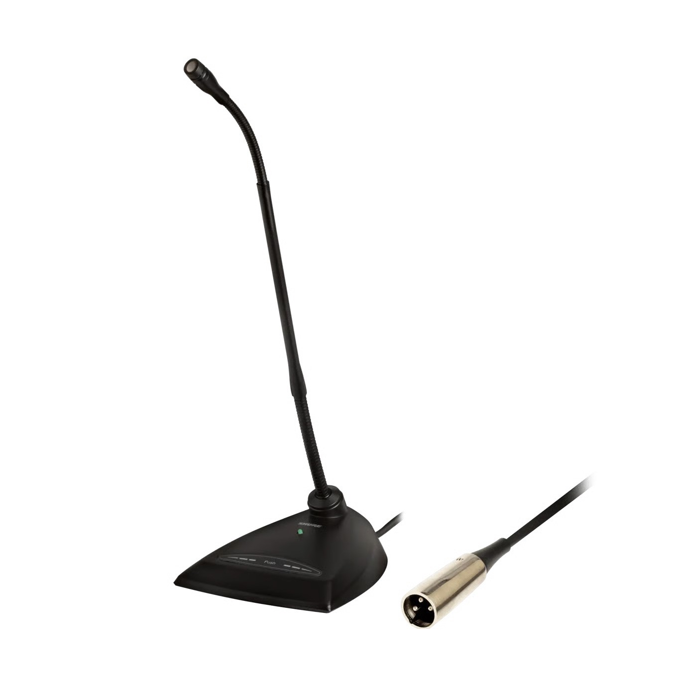 Shure MX412D/S : Microphone Col de Cygne 30 cm avec Base de Table – Capsule Supercardioïde Microflex et Technologie CommShield®